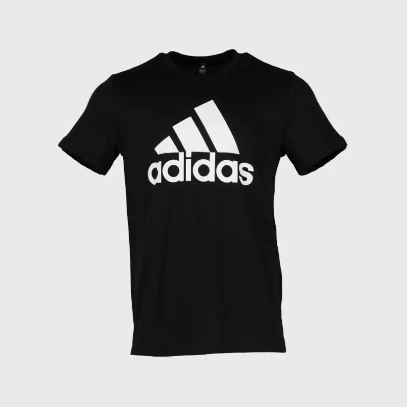 Adidas Mens Badge Of Sport T-shirt Black/White _ 166379 _ Black sold by Tekkie Town