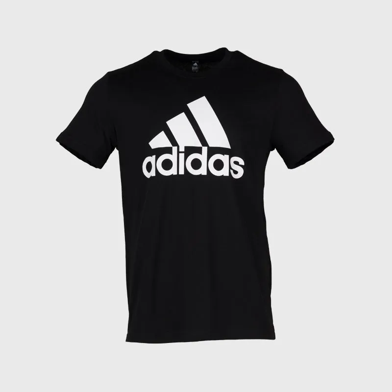 Adidas Mens Badge Of Sport T-shirt Black/White _ 166379 _ Black sold by Tekkie Town