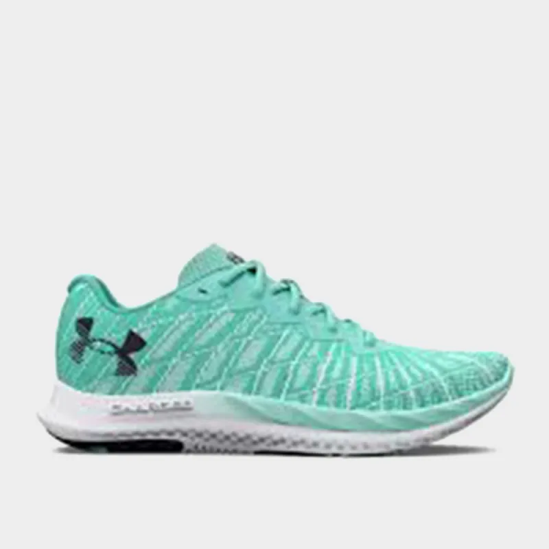 Under Armour Women's Charged Breeze 2 Performance Running Blue/white _ 173688 _ Blue sold by Tekkie Town