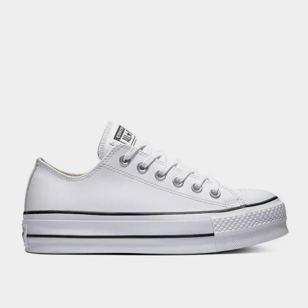 Converse Womens Chuck Taylor All Star Leather Platform Sneaker White _ 180425 _ White sold by Tekkie Town