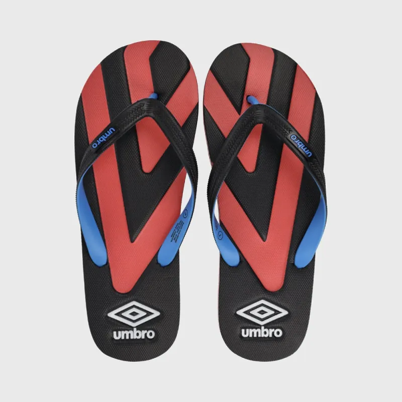Umbro Mens Asym Diamond Thong Sandal Black/Red _ 181186 _ Black sold by Tekkie Town