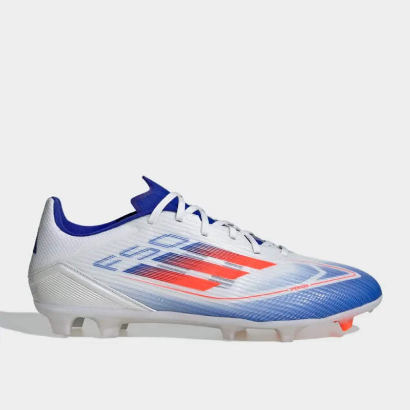 Adidas Mens F50 League Fg/mg Football White/red _ 182741 _ White sold by Tekkie Town