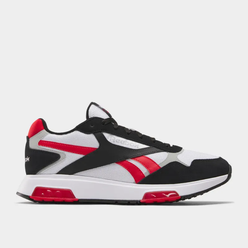 Reebok Mens Dmx Flow Sneaker White/black/red  _ 183026 _ White sold by Tekkie Town