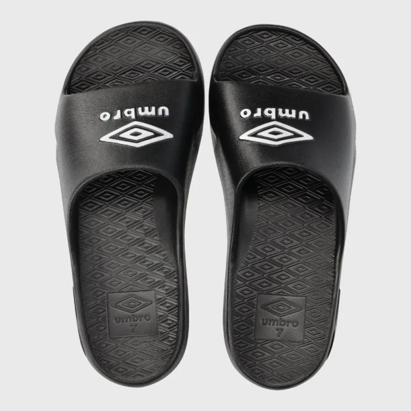 Umbro Mens Comfort Slide Black/White _ 182087 _ Black sold by Tekkie Town