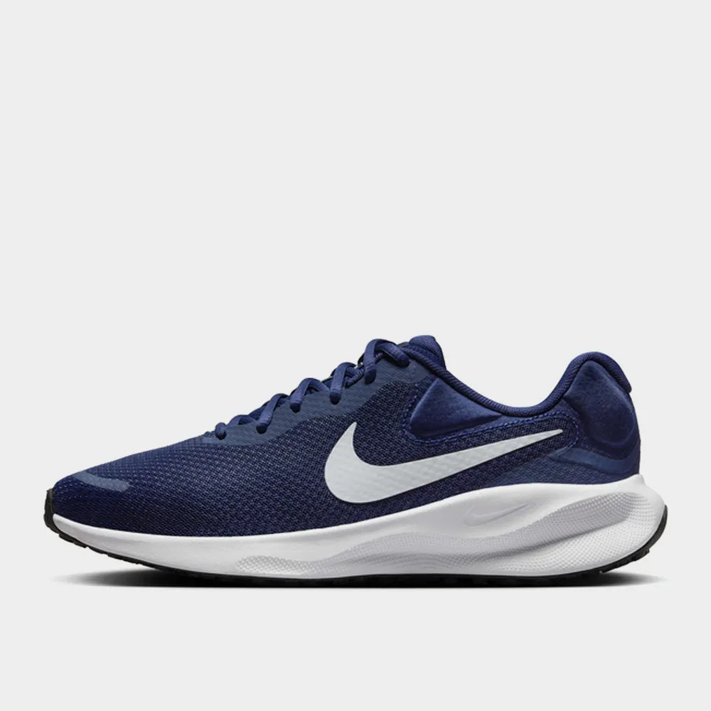 Nike Mens Revolution 7 Sneakers Navy/white _ 181948 _ Navy sold by Tekkie Town product image thumbnail 2