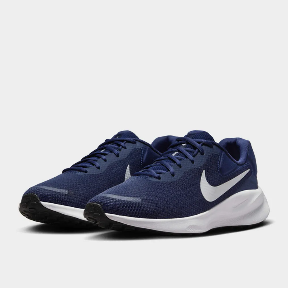 Nike Mens Revolution 7 Sneakers Navy/white _ 181948 _ Navy sold by Tekkie Town product image thumbnail 4