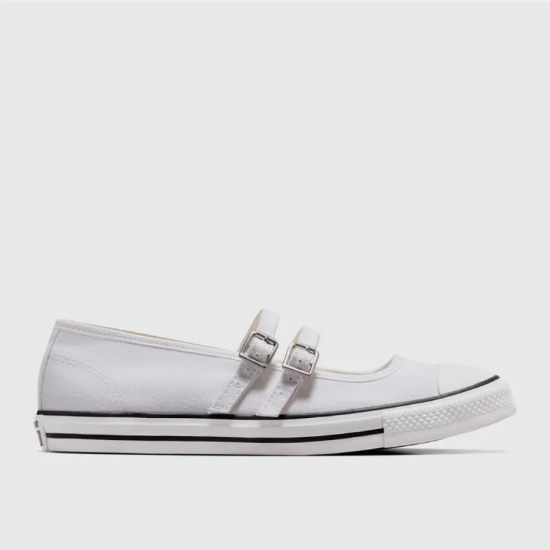 Converse Womens Chuck Taylor All Star Dainty Mary Jane Sneaker White/Black _ 182198 _ White sold by Tekkie Town