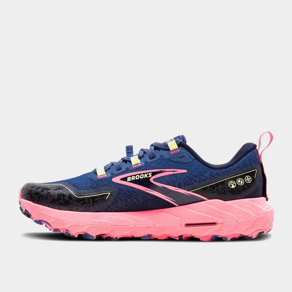 Brooks Women's Cascadia 18 Performance Running Blue/pink _ 182143 _ Blue sold by Tekkie Town product image thumbnail 2