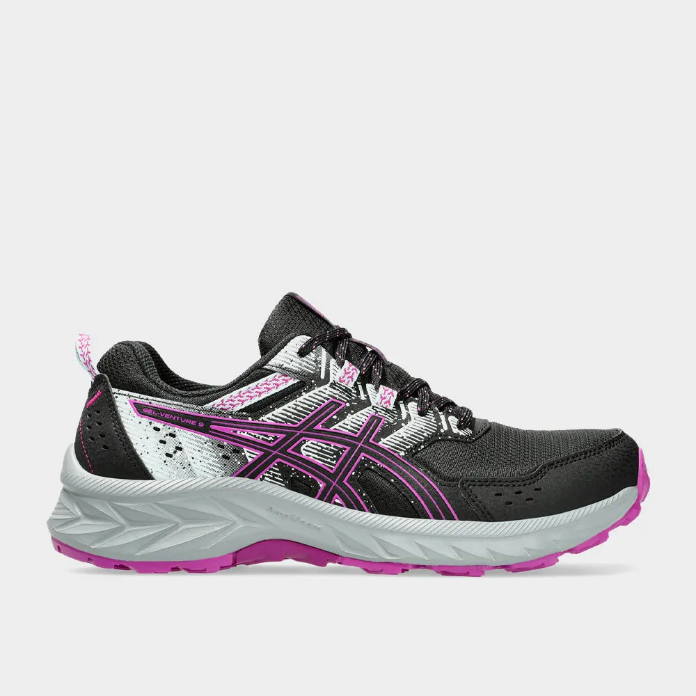 Asics Womens GeL-Venture 9 Trail Running Black/grey/pink _ 182780 _ Black sold by Tekkie Town