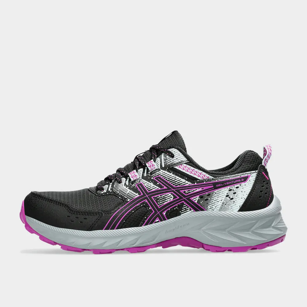 Asics Womens GeL-Venture 9 Trail Running Black/grey/pink _ 182780 _ Black sold by Tekkie Town product image thumbnail 2
