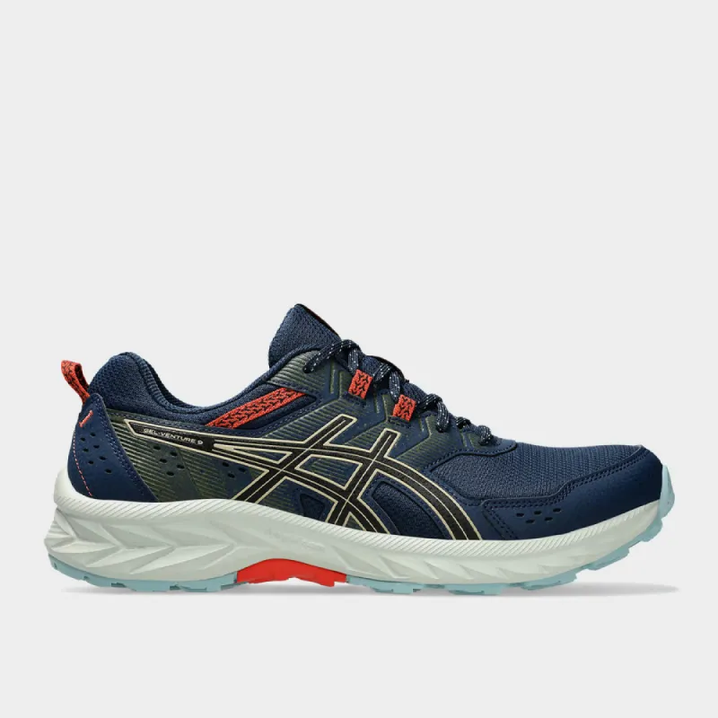 Asics Mens GeL-Venture 9 Trail Running Blue/red _ 182779 _ Blue sold by Tekkie Town