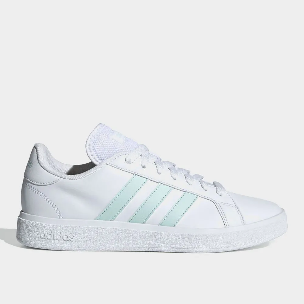 Adidas Womens Grand Court Base 2.0 Sneaker White/green _ 182670 _ White sold by Tekkie Town
