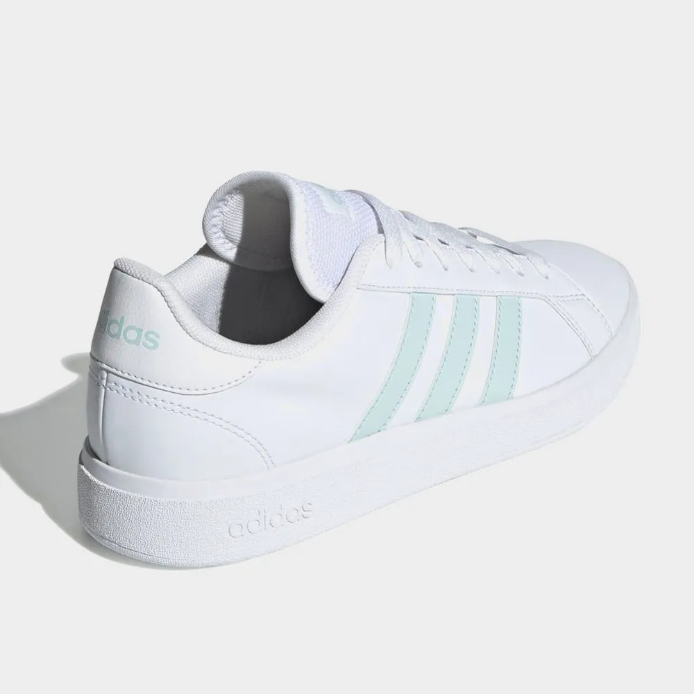 Adidas Womens Grand Court Base 2.0 Sneaker White/green _ 182670 _ White sold by Tekkie Town product image thumbnail 3