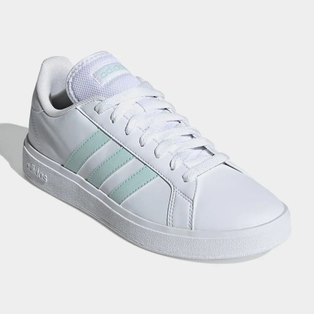 Adidas Womens Grand Court Base 2.0 Sneaker White/green _ 182670 _ White sold by Tekkie Town product image thumbnail 4