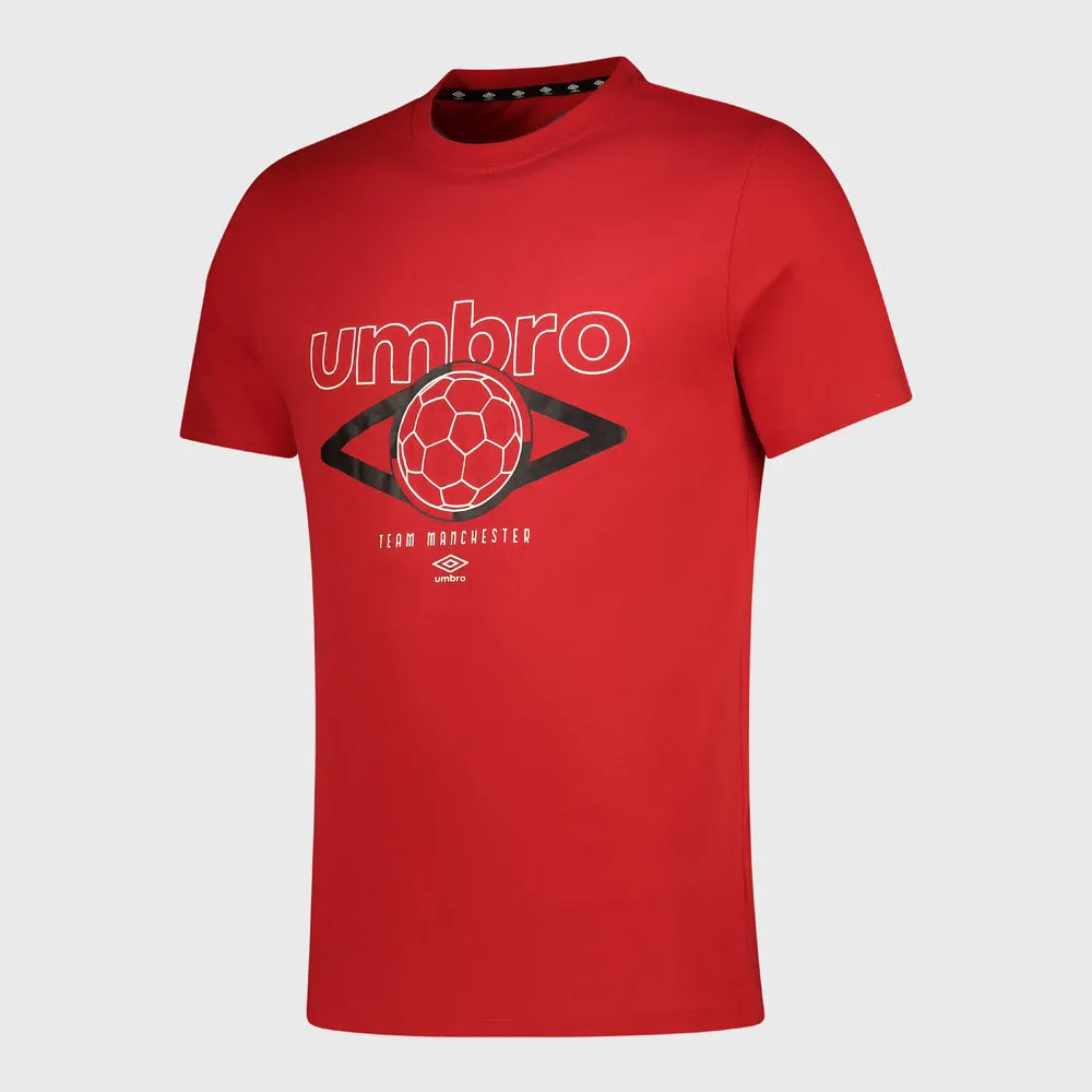 Umbro Mens Peterson Tee Red/Multi _ 182445 _ Red sold by Tekkie Town