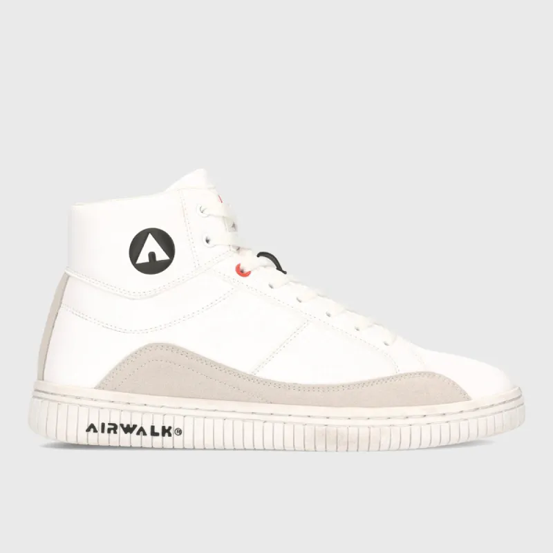 Airwalk Mens One High Sneaker White/black _ 182581 _ White sold by Tekkie Town