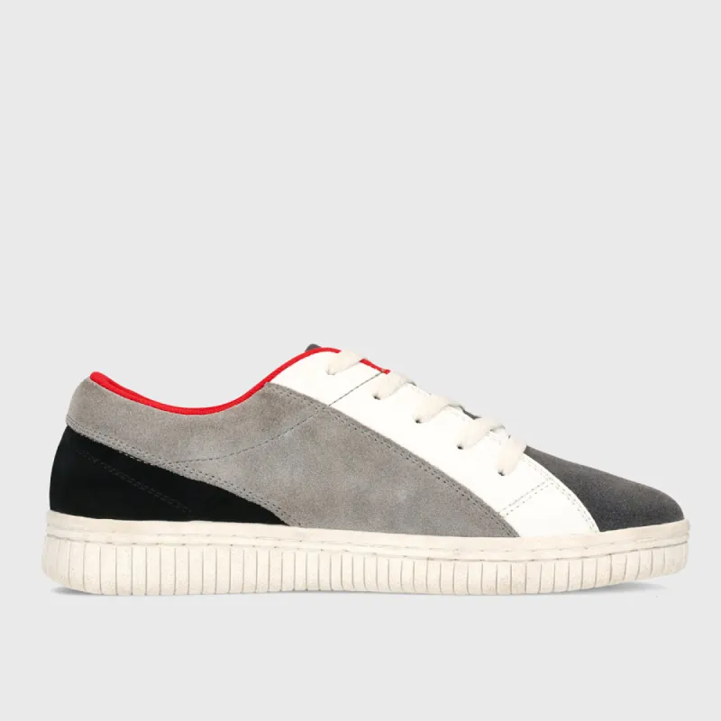 Airwalk Mens One Sneaker Grey/black/red _ 181366 _ Grey sold by Tekkie Town
