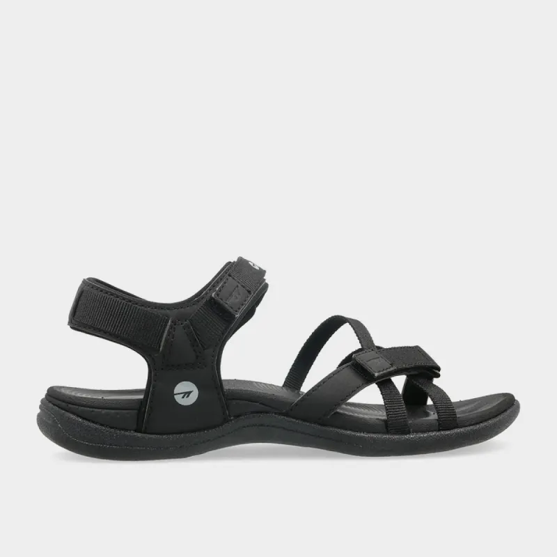 Hi-Tec Womens Anselia Strap Sandals Black _ 182392 _ Black sold by Tekkie Town