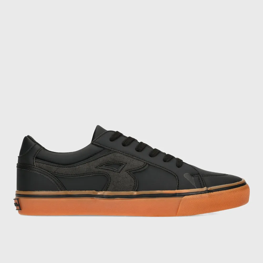 Airwalk Mens Aurora Canvas Sneaker Black/Gum _ 182917 _ Black sold by Tekkie Town