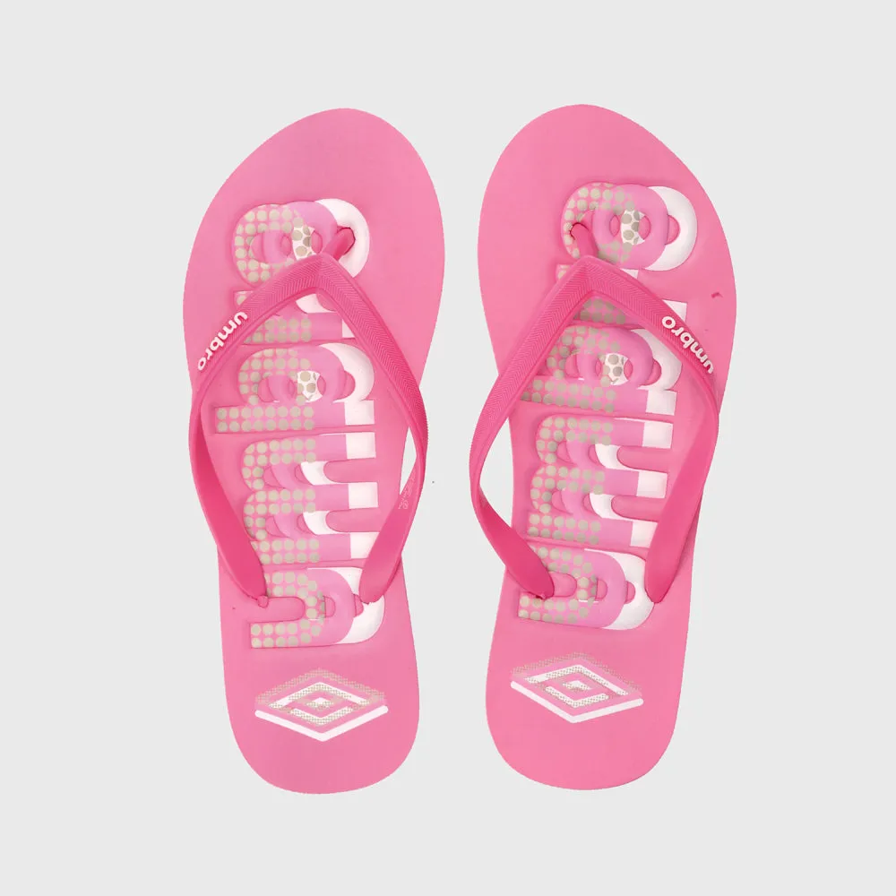Umbro Womens Stripe Sandals Pink/White _ 182061 _ Pink sold by Tekkie Town
