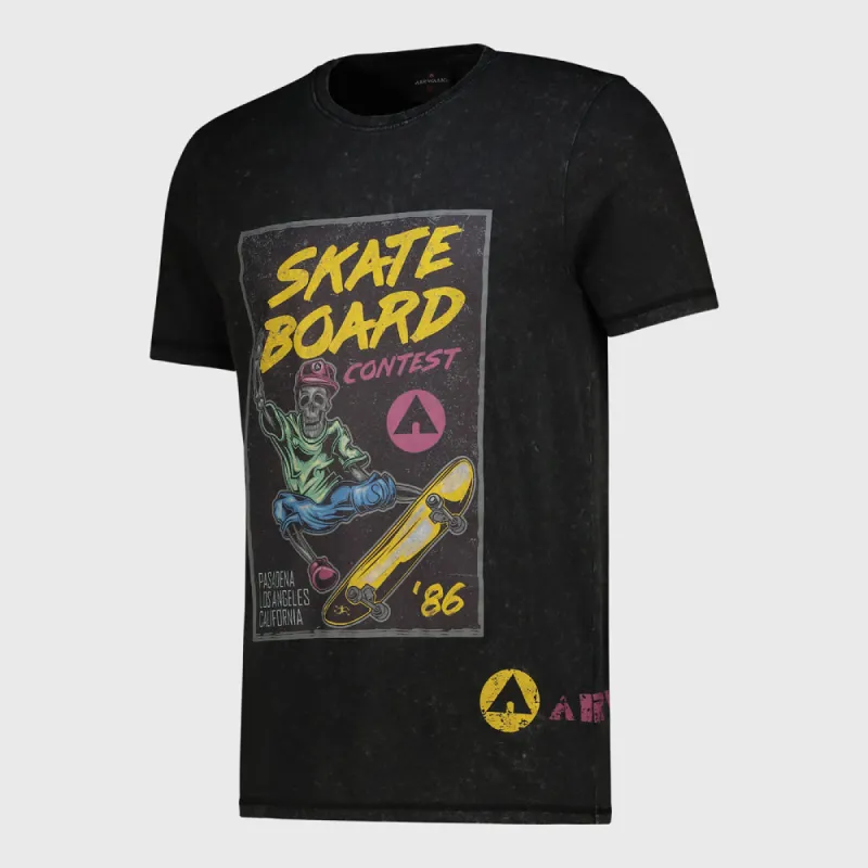 Airwalk Mens Seen Tee Black/Multi _ 182489 _ Black sold by Tekkie Town