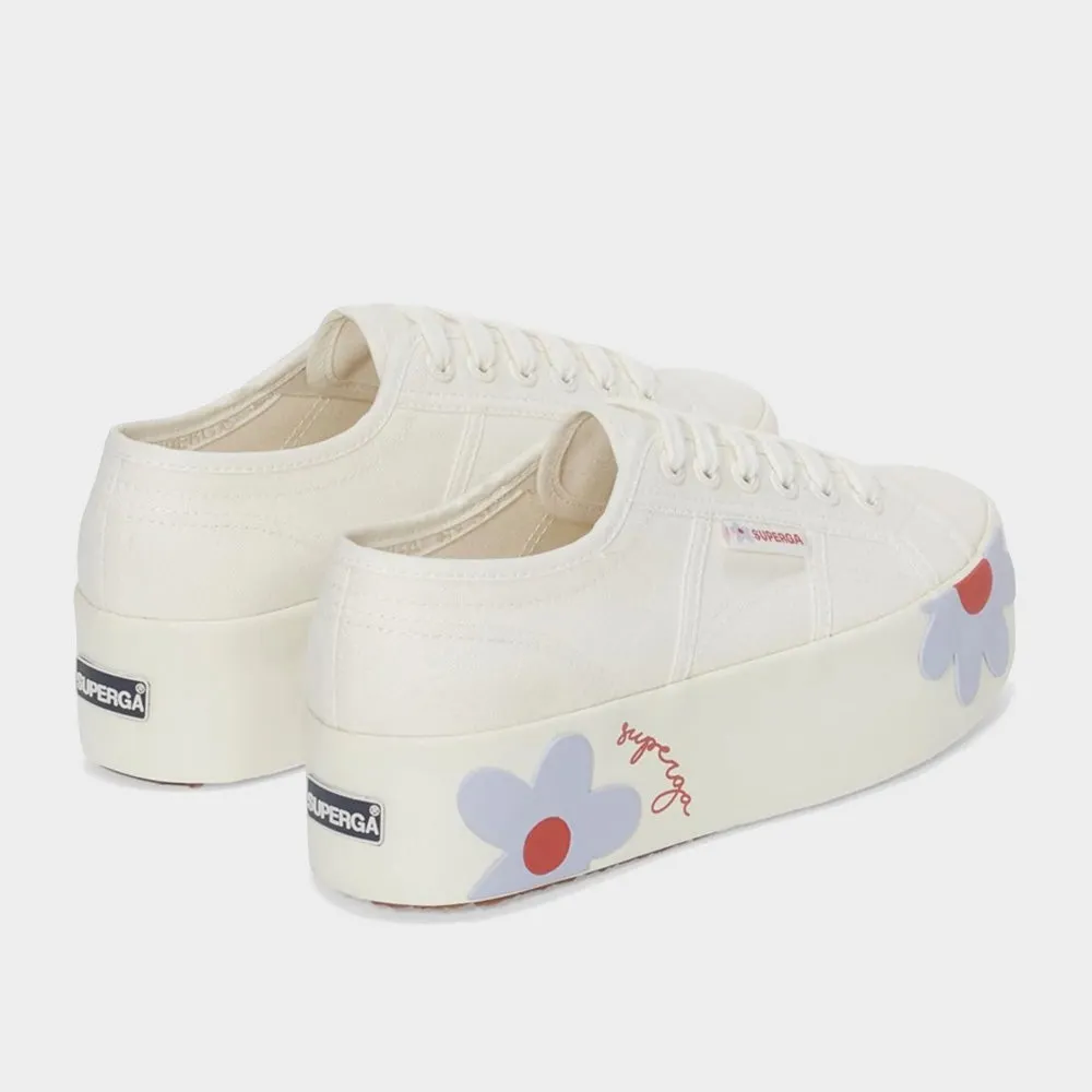 Superga Womens Rubber Daisies Printed Canvas Sneaker White/Multi _ 182460 _ White sold by Tekkie Town product image thumbnail 3