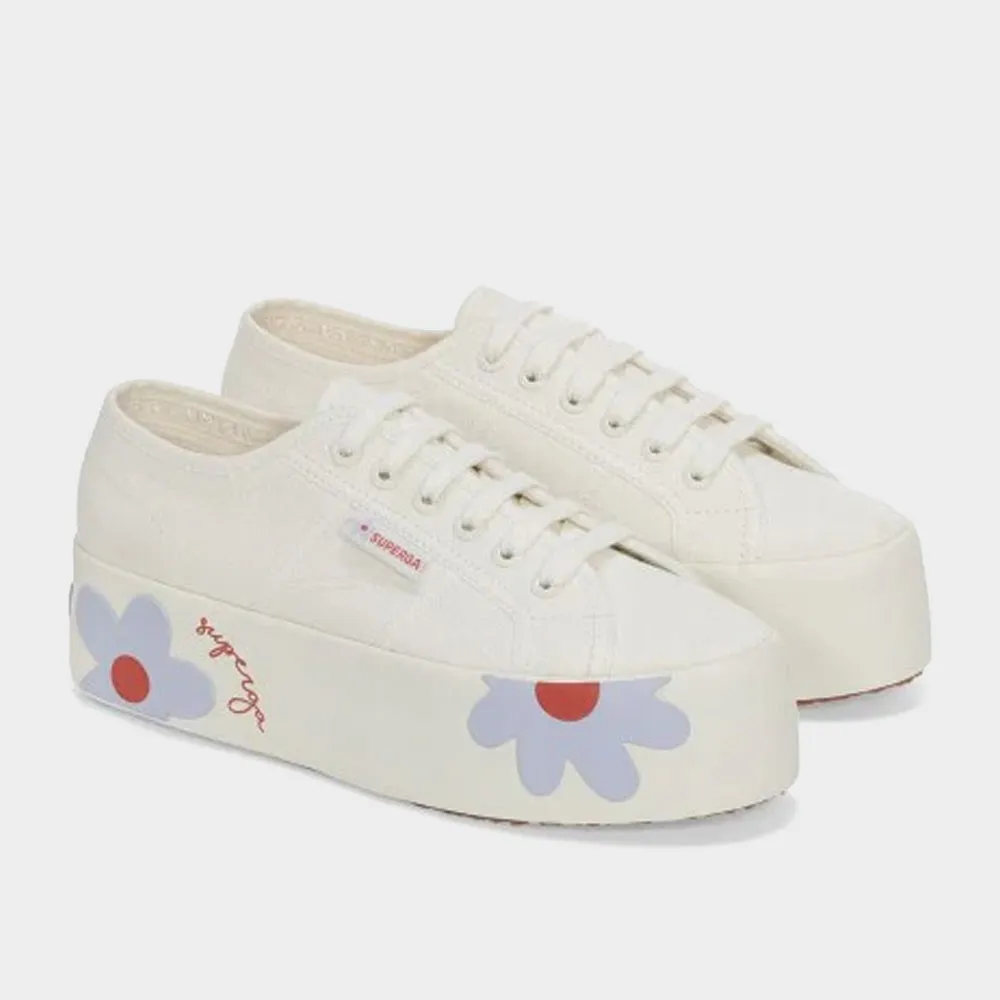 Superga Womens Rubber Daisies Printed Canvas Sneaker White/Multi _ 182460 _ White sold by Tekkie Town product image thumbnail 4