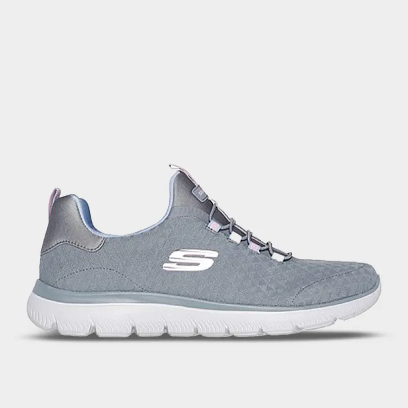 Skechers Womens Summits Sneaker Grey/white _ 182870 _ Grey sold by Tekkie Town