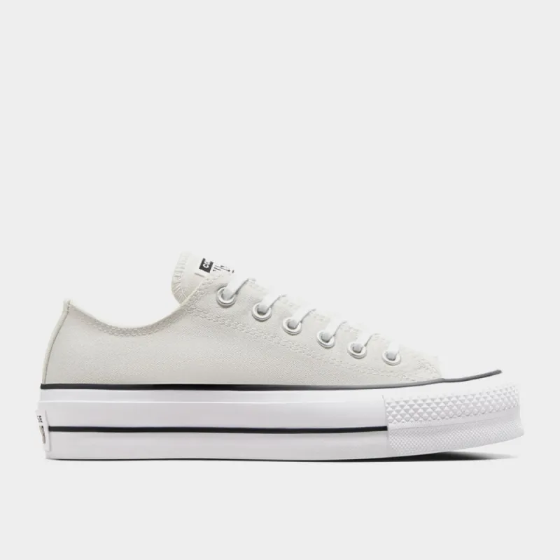 Converse Womens Chuck Taylor All Star Lift Platform Grey/White _ 182238 _ Grey sold by Tekkie Town
