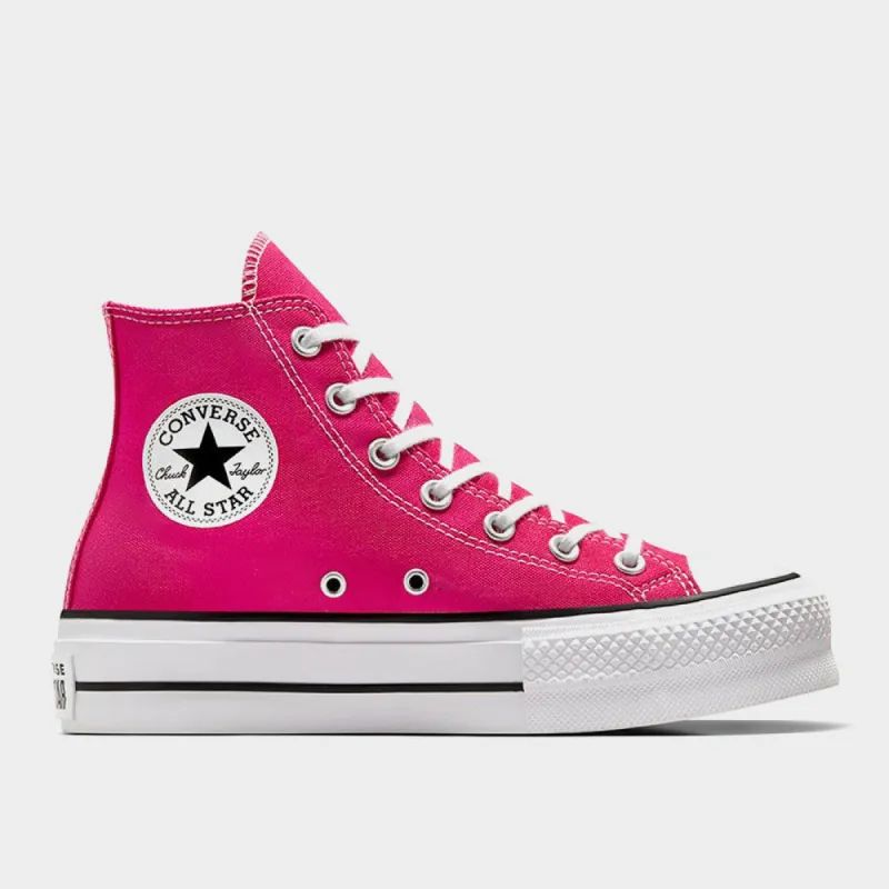 Converse Womens Chuck Taylor All Star Lift Platform Pink/White _ 182237 _ Pink sold by Tekkie Town