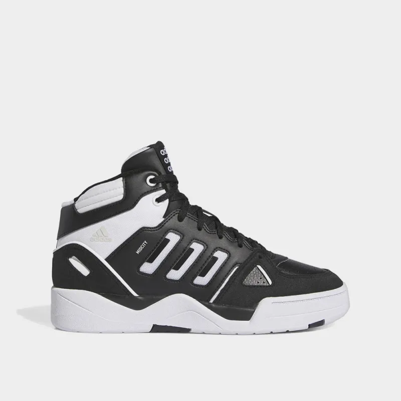 Adidas Mens Midcity Mid Sneakers Black/white _ 182661 _ Black sold by Tekkie Town