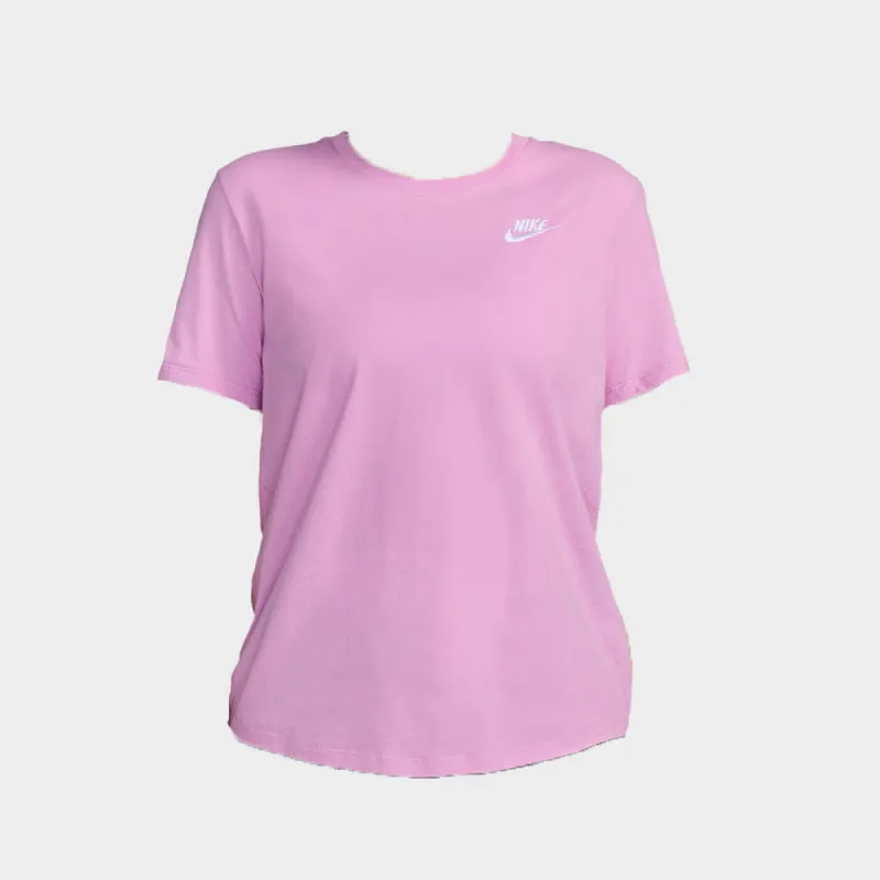 Nike Womens Nike Sportswear Club SS Tee Pink/White _ 182759 _ Pink sold by Tekkie Town