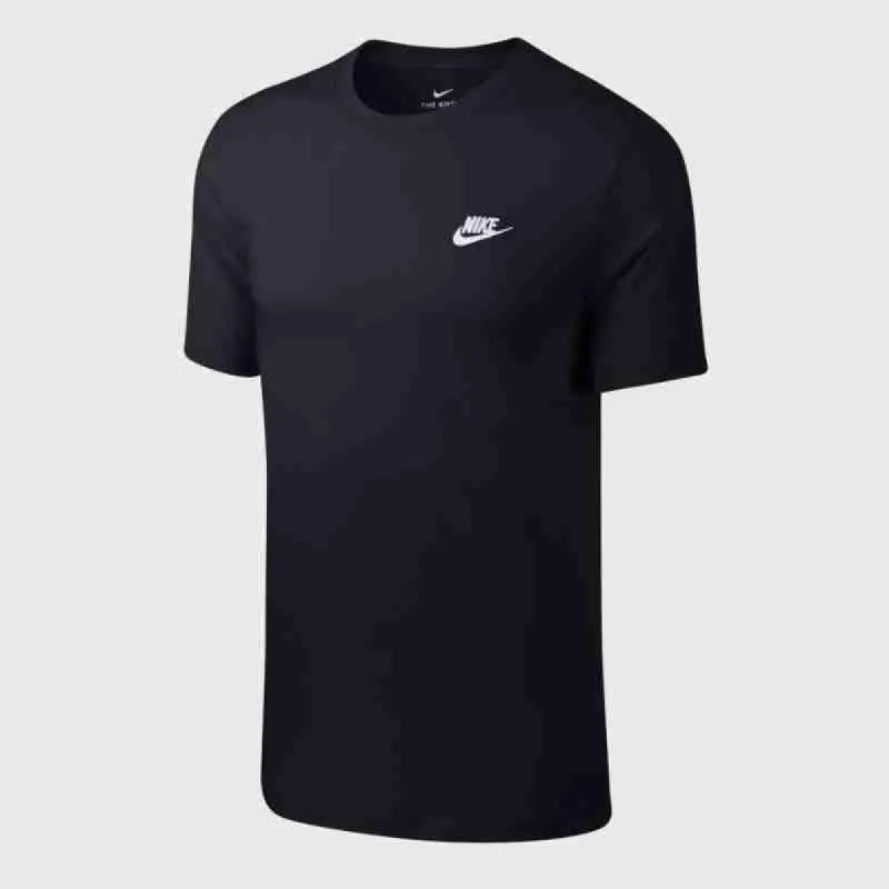 Nike Mens Nike Sportswear Club Tee Black/White _ 171201 _ Black sold by Tekkie Town