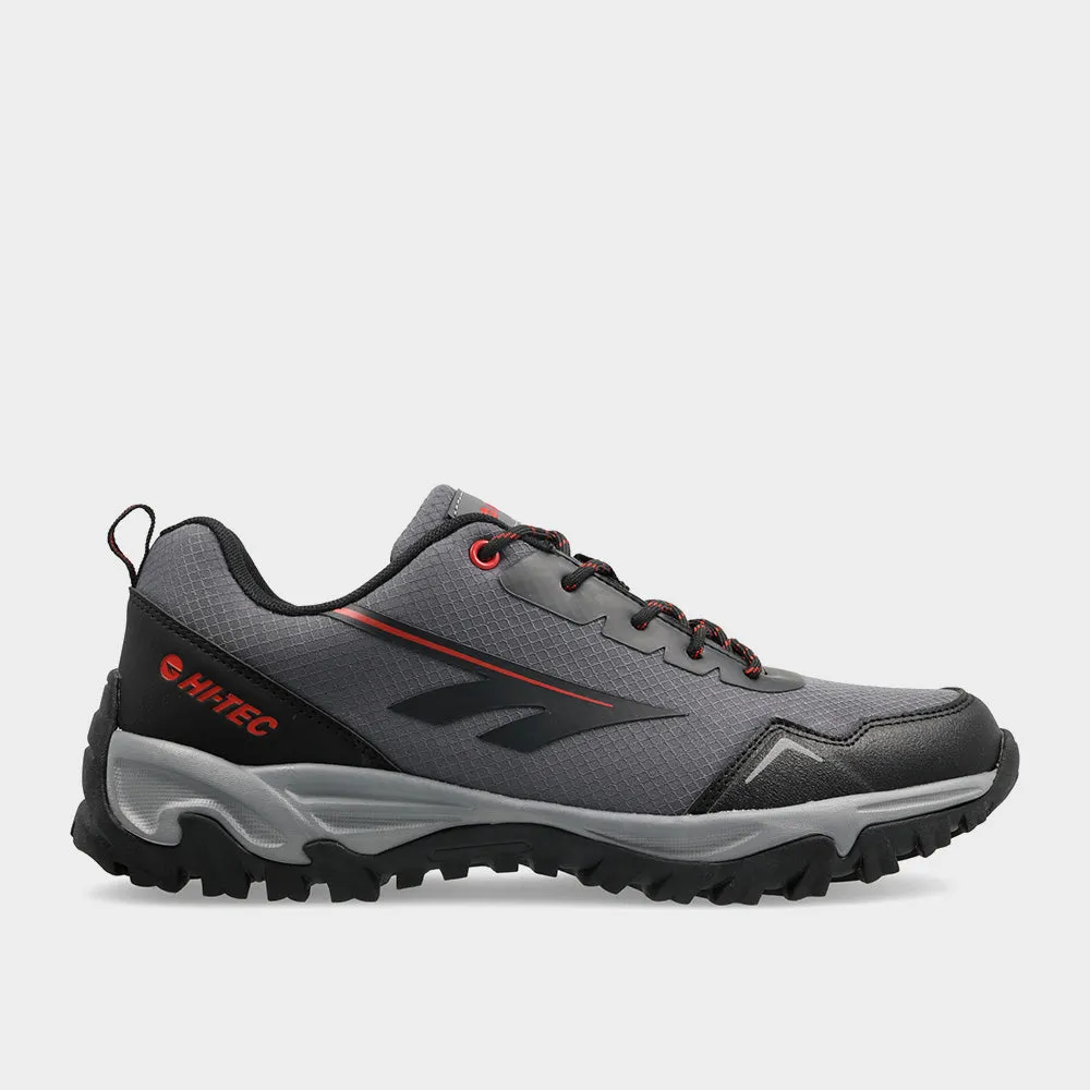 Hi-Tec Mens Voyager Ii Outdoor Sneaker Grey/Black/Red _ 182652 _ Grey sold by Tekkie Town