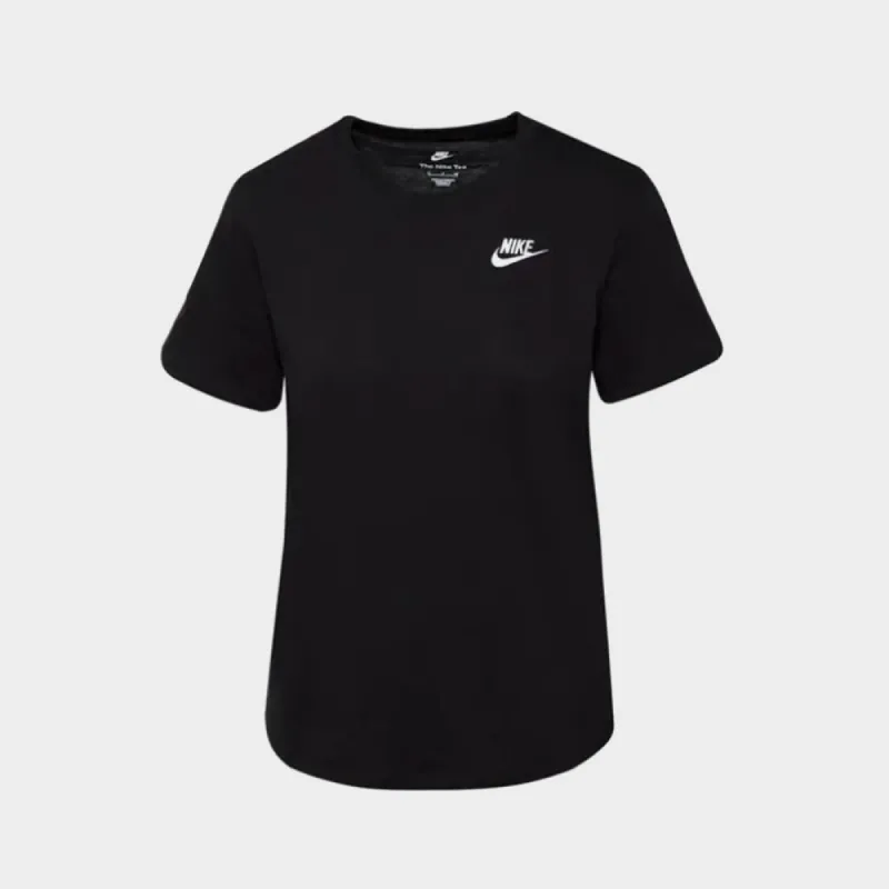 Nike Womens Nike Sportswear Tee Club Black/White _ 173307 _ Black sold by Tekkie Town