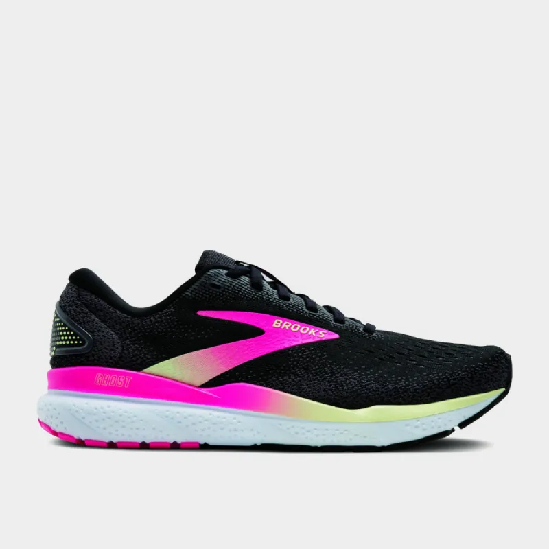 Brooks Women's Ghost 16 Performance Running Black/pink _ 182141 _ Black sold by Tekkie Town