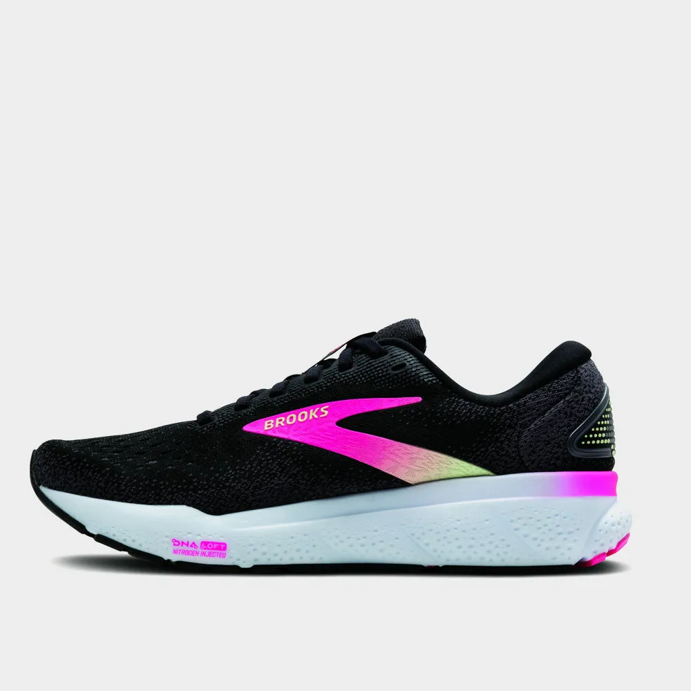 Brooks Women's Ghost 16 Performance Running Black/pink _ 182141 _ Black sold by Tekkie Town product image thumbnail 2