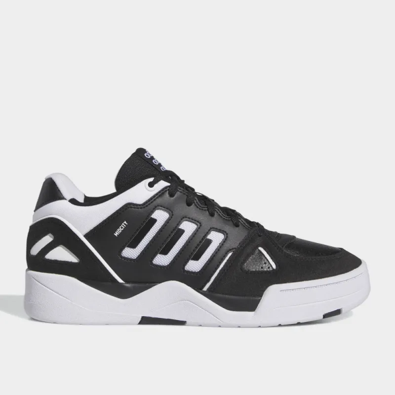 Adidas Mens Midcity Low Sneaker Black/white _ 182659 _ Black sold by Tekkie Town