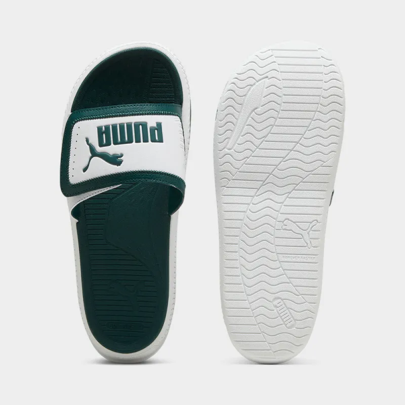 Puma Mens Softridepro Slide 24 V Slide White/Gree _ 182159 _ White made by Puma