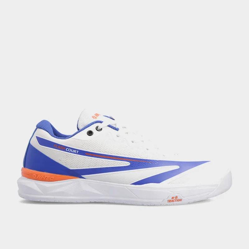 Hi-Tec Mens Flash Court Sports Shoes Blue made by Hi-Tec