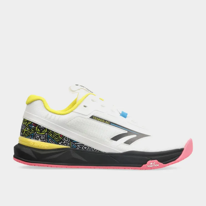 HI-Tec Mens Tennis Ac Shoe White/multi _ 183721 _ White made by Hi-Tec