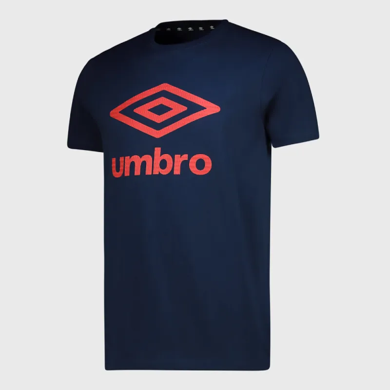 Umbro Mens Gibbs Tee Blue/Orange _ 182330 _ Blue sold by Tekkie Town