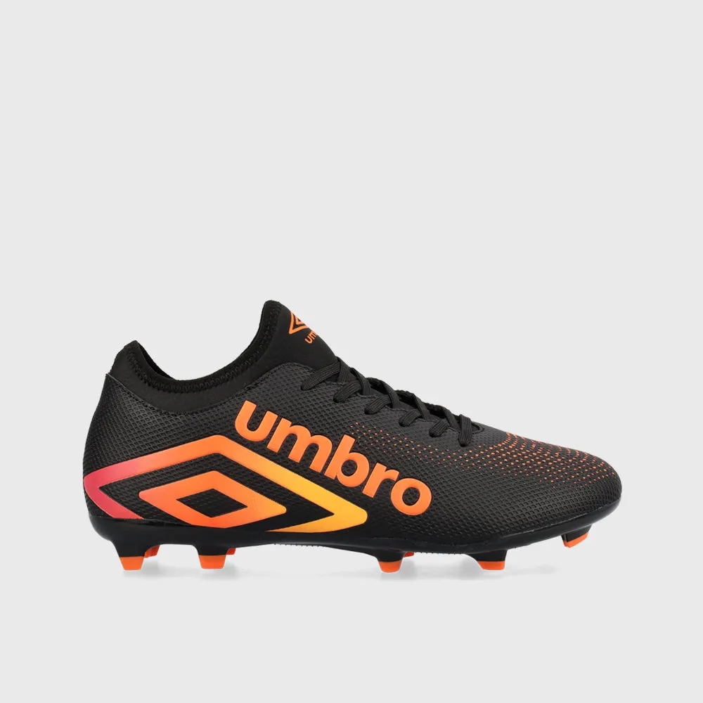 Umbro Mens Aurora Iii Fg Football Black/orange _ 183225 _ Black sold by Tekkie Town