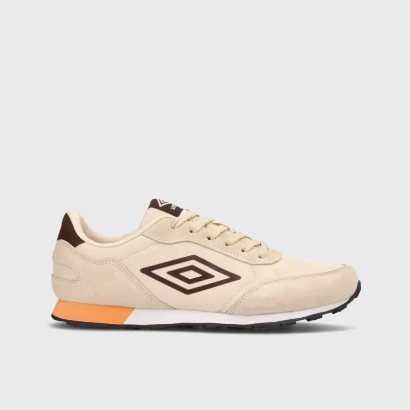 Umbro Mens Addison Low Sneakers Beige sold by Tekkie Town