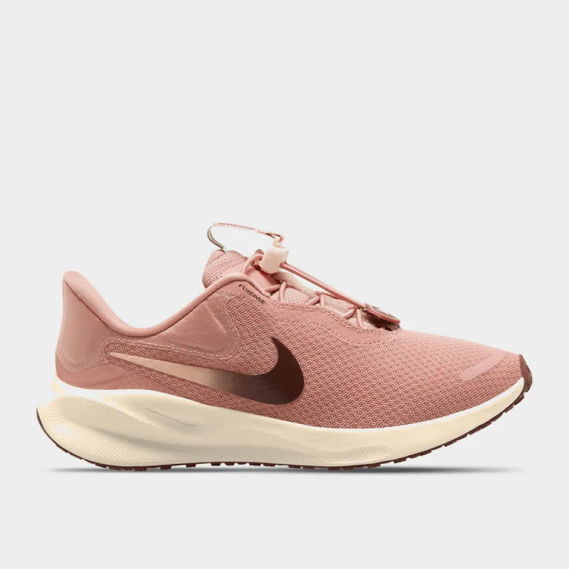 Nike Womens Revolution 7 Easy On Sneaker Pink/gold _ 183091 _ Pink sold by Tekkie Town
