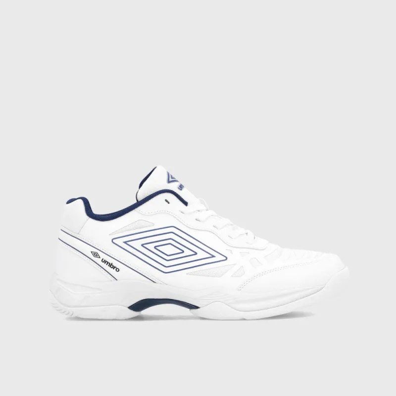 Umbro Mens Court Play White/navy _ 183437 _ White sold by Tekkie Town