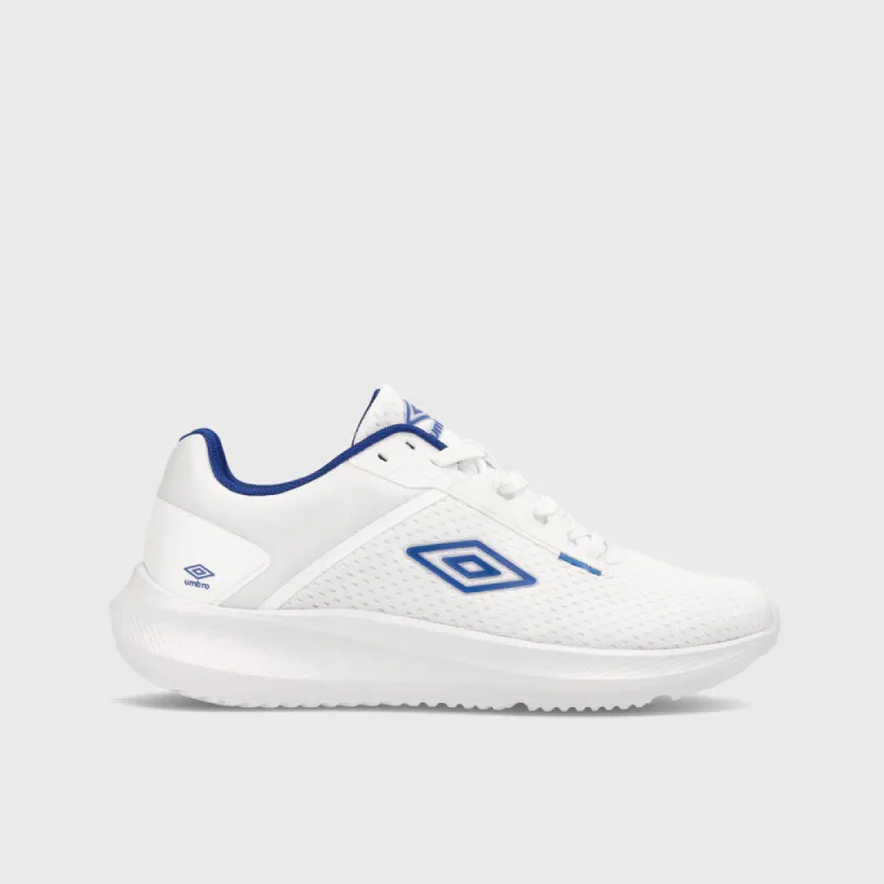 Umbro Mens Kingsley Sneaker White/blue _ 183499 _ White sold by Tekkie Town