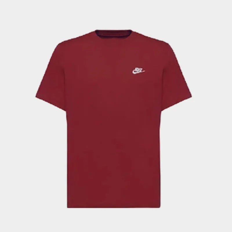 Nike Mens Sportswear Club Tee Red/White _ 183131 _ Red sold by Tekkie Town
