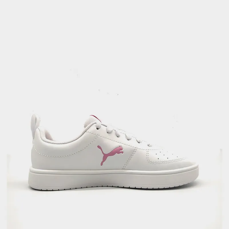Puma Youth Rickie Cat Sneaker White/pink _ 182931 _ White sold by Tekkie Town