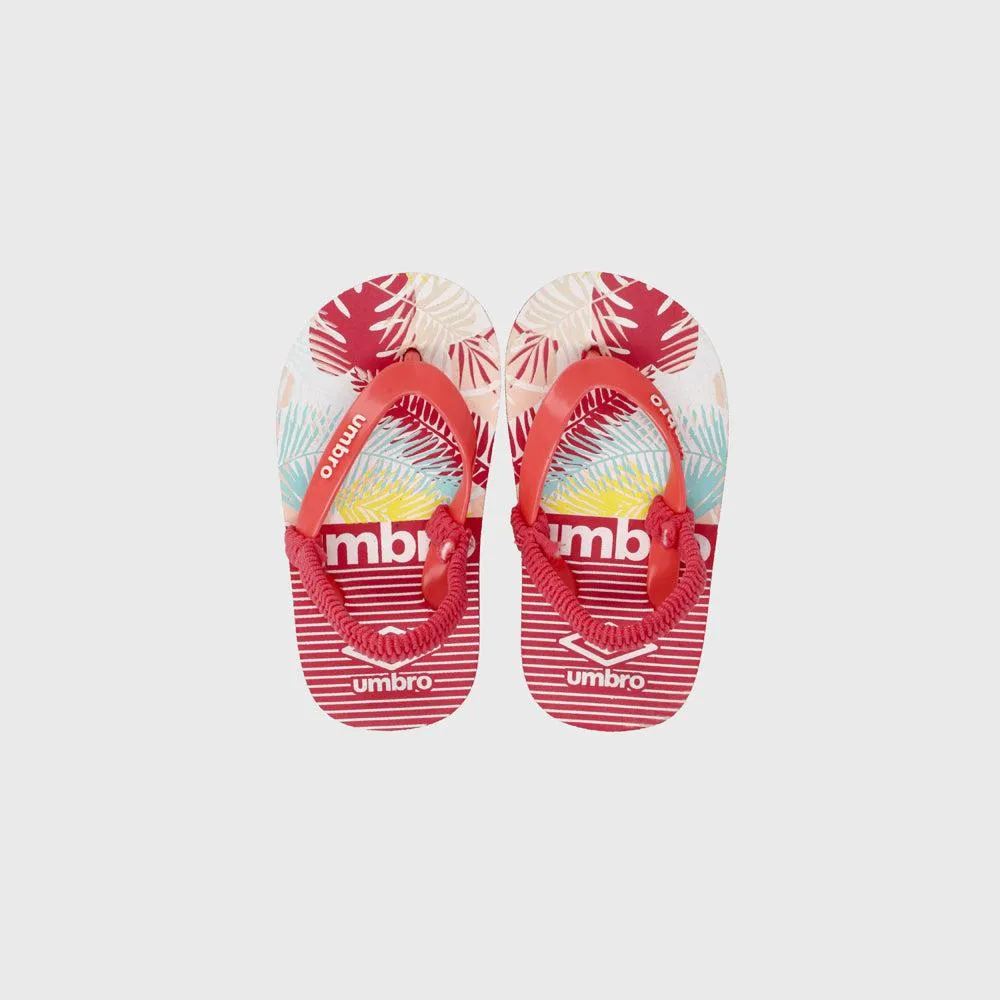 Umbro Infants Tropical Leaf Thong Sandals Pink sold by Tekkie Town